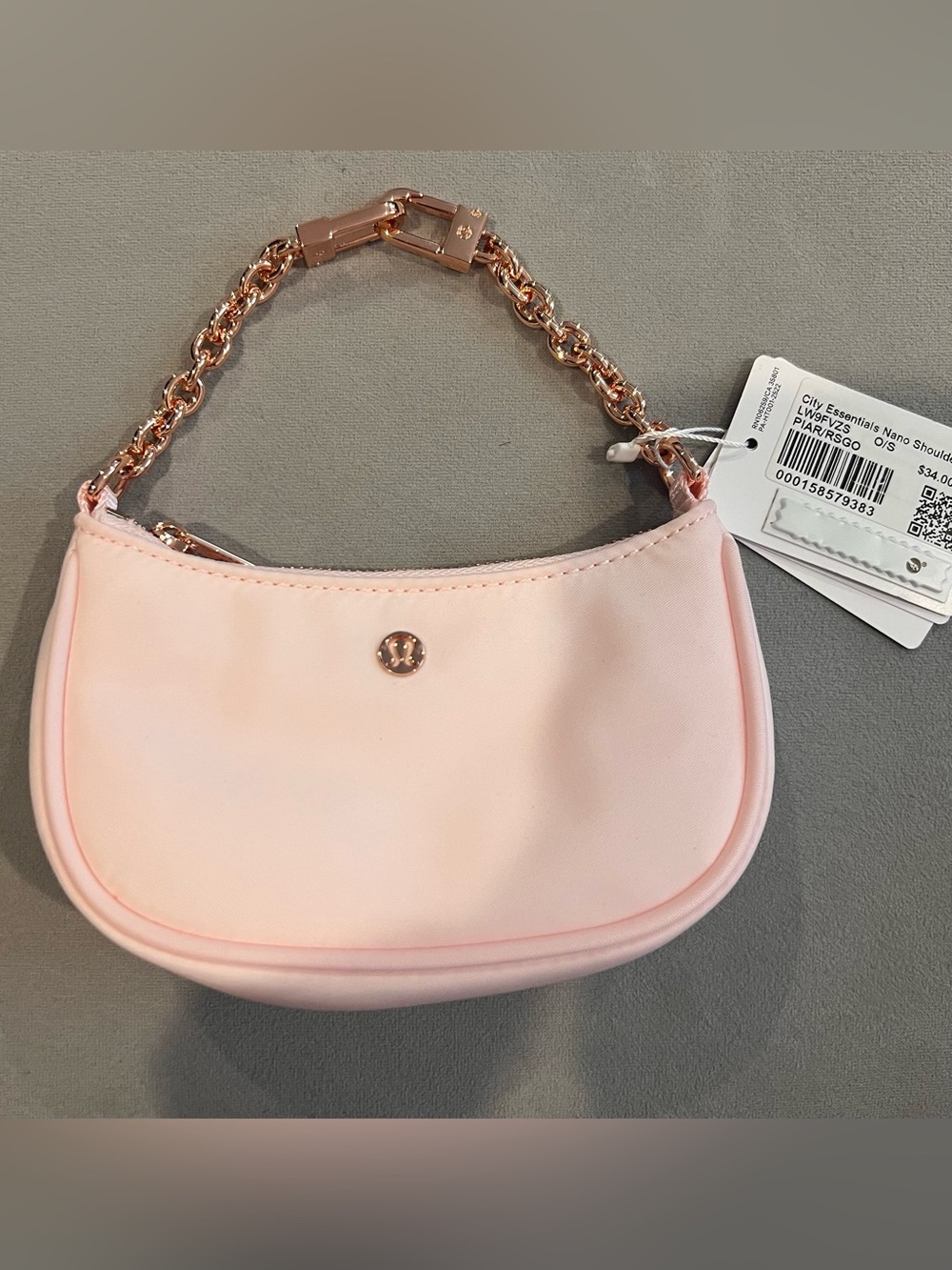 lululemon City Essentials Soft Pink Chain-Handle Mini Shoulder Bag - Picture 5 of 8